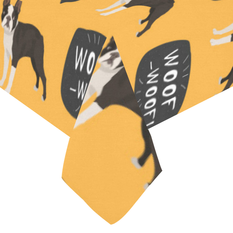Boston terrier design pattern Tablecloth