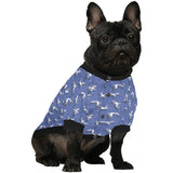 Seagull Pattern Print Design 03 All Over Print Pet Dog Round Neck Fuzzy Shirt
