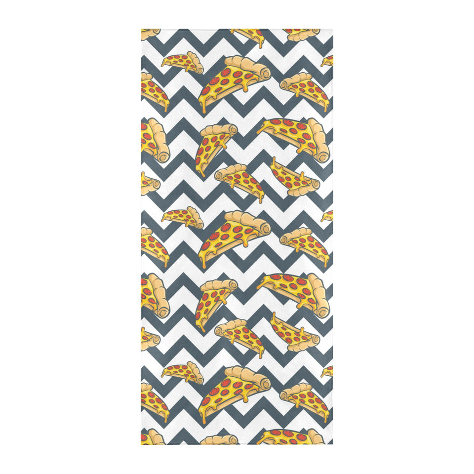 Pizza design pattern Beach Towel