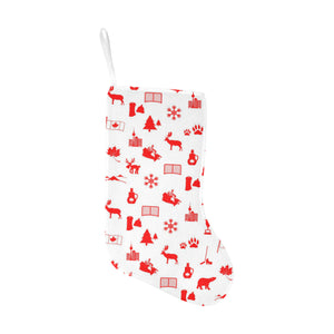 Canada Pattern Print Design 04 Christmas Stocking