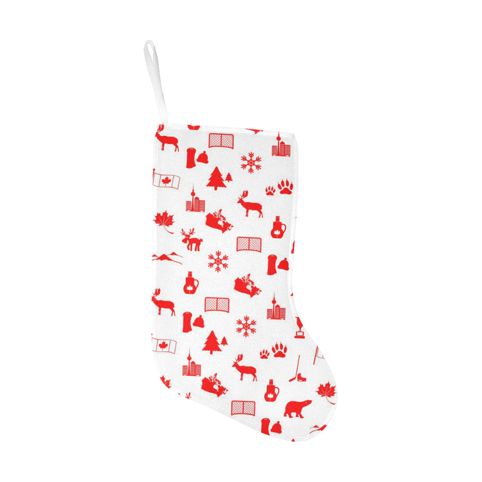 Canada Pattern Print Design 04 Christmas Stocking