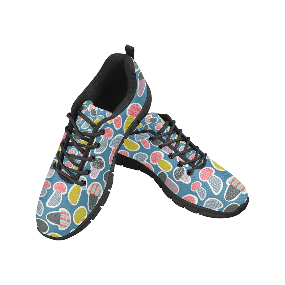 Colorful mushroom design pattern Women's Sneaker Shoes