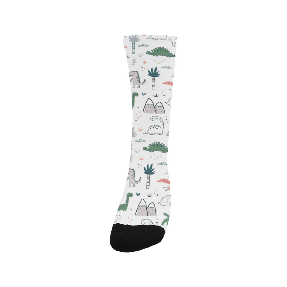 Cute cartoon dinosaurs tree pattern Crew Socks