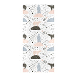 Polar bears star poka dot pattern Beach Towel