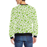 Lime design pattern Men's Crew Neck Sweatshirt