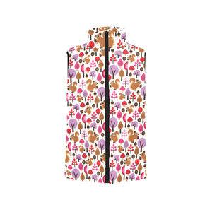 Squirrel Pattern Print Design 02 Men's Padded Vest