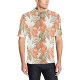 Cocoa beans Cocoa tree pattern Men's All Over Print Polo Shirt