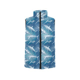 Shark hand drawn Women's Padded Vest