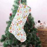 Maneki neko cat fan sakura Christmas Stocking
