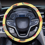 Sun Glasses Pattern Print Design 05 Car Steering Wheel Cover
