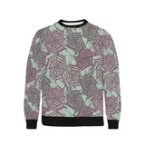 Spider web cobweb design color pattern Men's Crew Neck Sweatshirt
