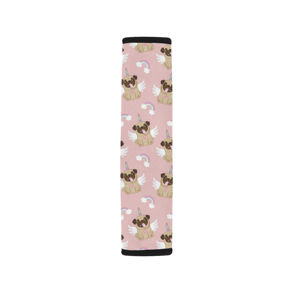Cute unicorn pug pattern Car Seat Belt Cover