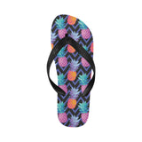 Pineapples pattern zigzag background Unisex Flip Flops