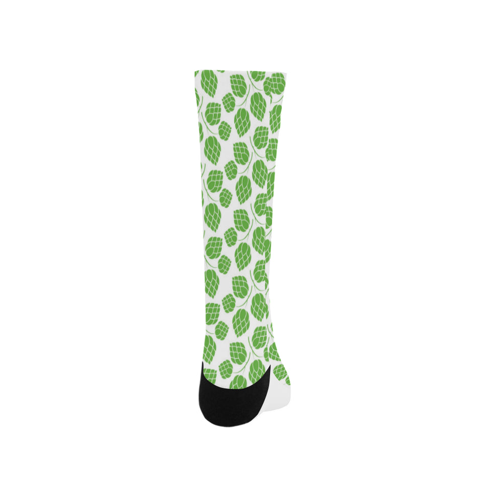 Hop pattern background Crew Socks