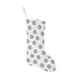 Hedgehog Pattern Print Design 04 Christmas Stocking