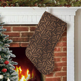 coffee bean pattern Christmas Stocking