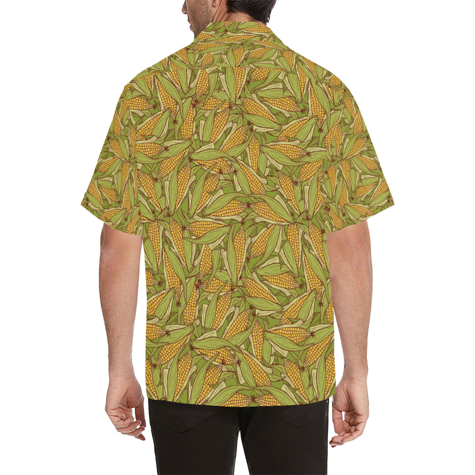 Corn Pattern Print Design 01 Men's All Over Print Hawaiian Shirt (Model T58)