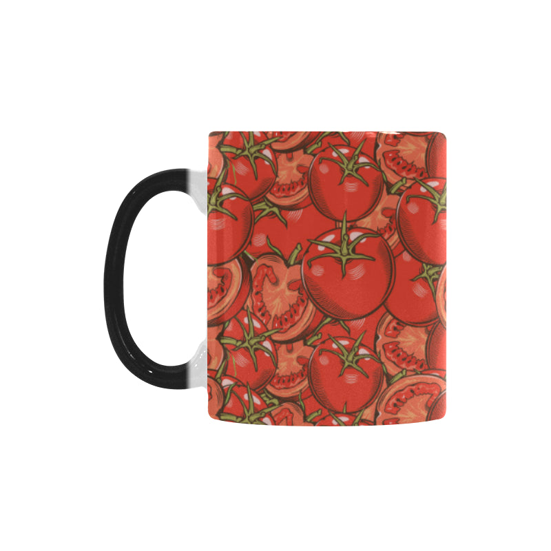 Red Tomato Pattern Morphing Mug Heat Changing Mug
