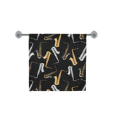 saxophone design pattern Bath Towel