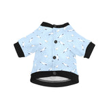 Seagull Pattern Print Design 02 All Over Print Pet Dog Round Neck Fuzzy Shirt