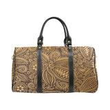 cacao beans tribal polynesian pattern background Travel Bag