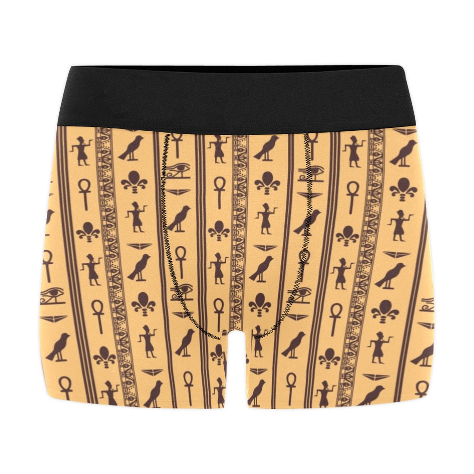 Egypt Hieroglyphics Pattern Print Design 02 Men's All Over Print Boxer Briefs Men's Underwear