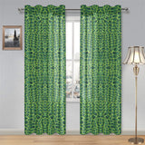Crocodile Skin Printed Gauze Curtain