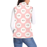 Cute sheep pattern Women's Padded Vest
