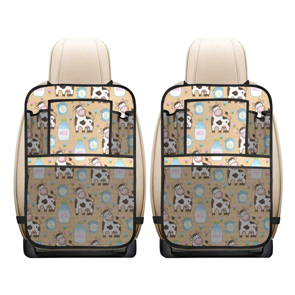 Cow bottle of milk pattern Car Seat Back Organizer