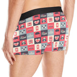 British Pattern Print Design 05 Men's All Over Print Boxer Briefs Men's Underwear