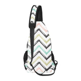 zigzag chevron paint pattern All Over Print Chest Bag