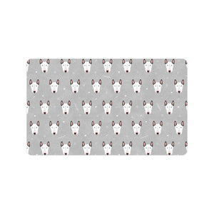 Bull Terrier Pattern Print Design 05 Doormat