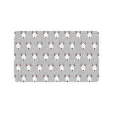 Bull Terrier Pattern Print Design 05 Doormat