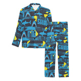 Shark dangerous Men's Long Pajama Set
