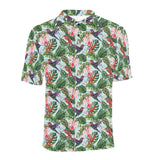 Hummingbird Pattern Print Design 05 Men's All Over Print Polo Shirt