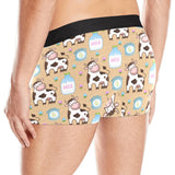 Cow bottle of milk pattern Men's All Over Print Boxer Briefs Men's Underwear