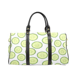 Cucumber slices pattern Travel Bag