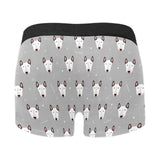 Bull Terrier Pattern Print Design 05 Men's All Over Print Boxer Briefs Men's Underwear