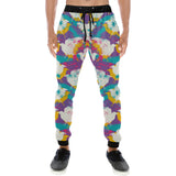 Colorful crow illustration pattern Unisex Casual Sweatpants