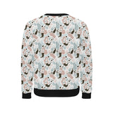 cute mermaid pattern Men's Crew Neck Sweatshirt