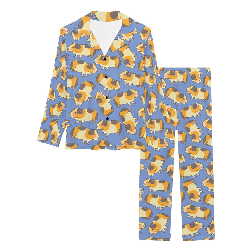 Guinea Pig Pattern Print Design 02 Women's Long Pajama Set