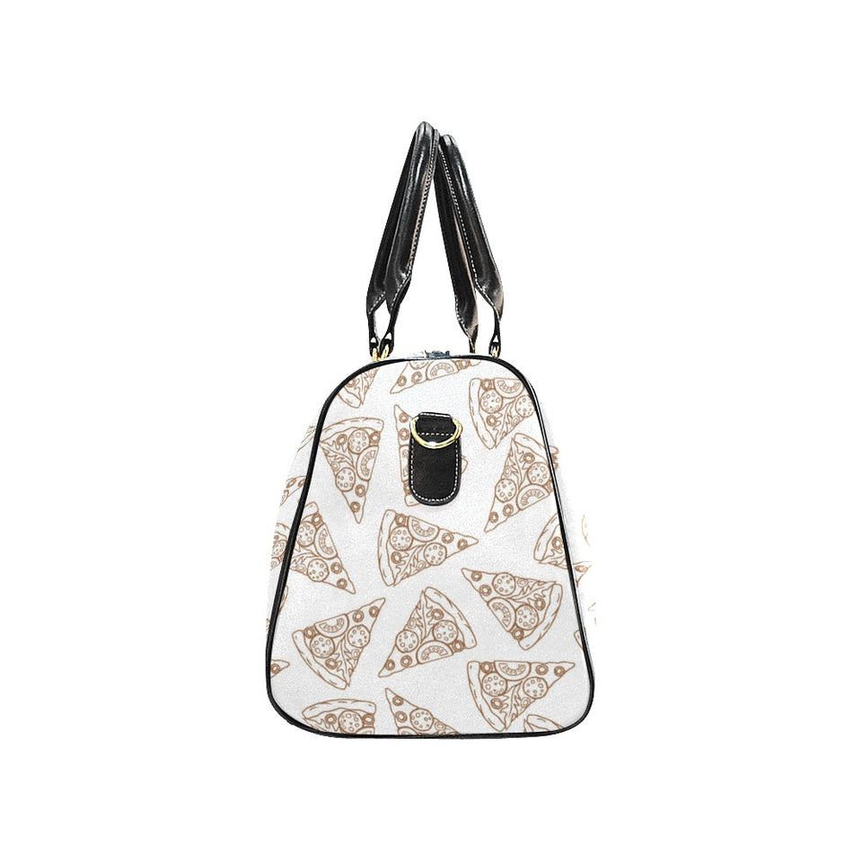 Hand drawn pizza pattern Travel Bag