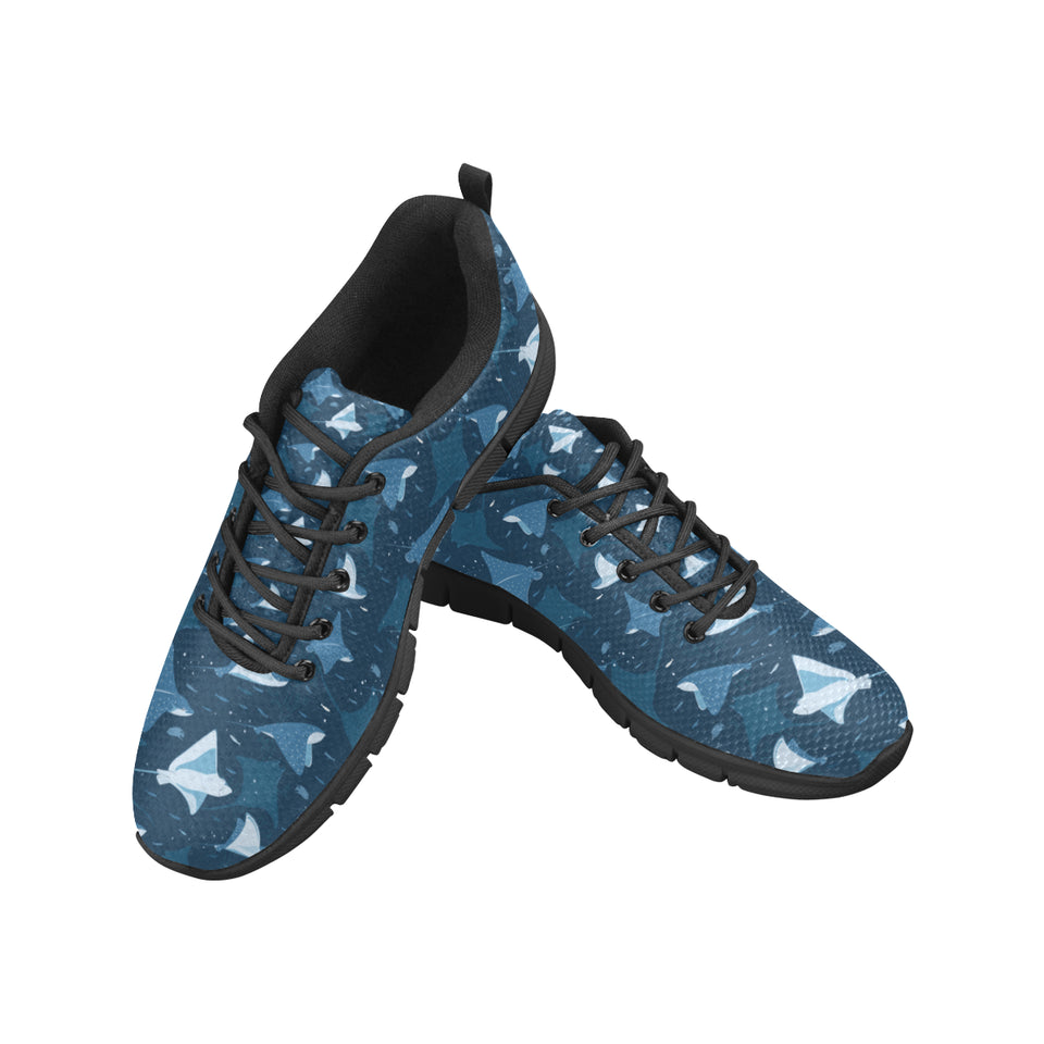 Stingray Pattern Print Design 04 Women's Sneaker Shoes