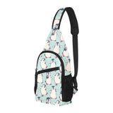 Cute Penguin pattern All Over Print Chest Bag
