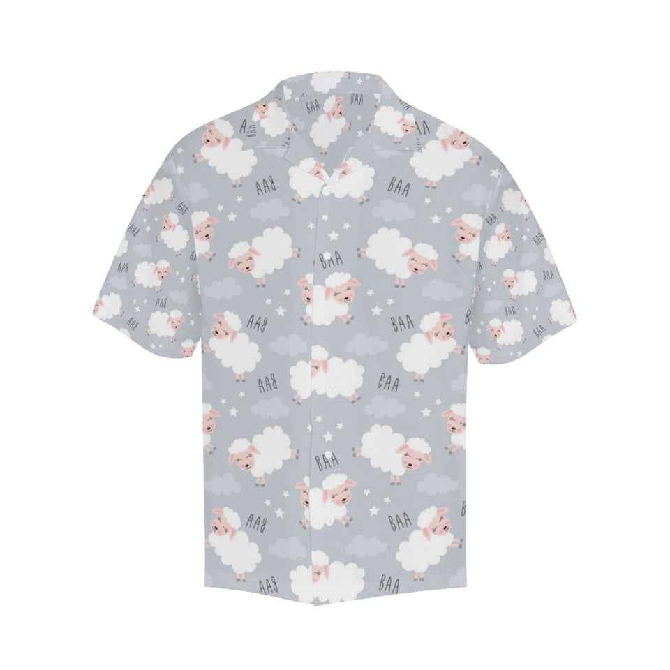 Sweet dreams sheep pattern Men's All Over Print Hawaiian Shirt