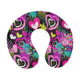 heart dot wave star creative design pattern U-Shaped Travel Neck Pillow