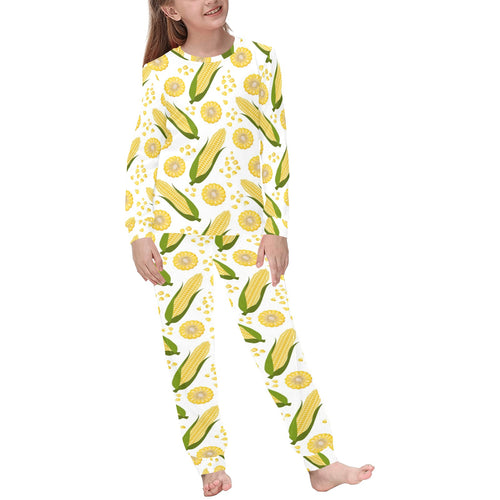 Corn Pattern Print Design 05 Kids' Boys' Girls' All Over Print Pajama Set