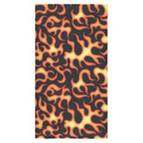 Fire flame dark pattern Bath Towel