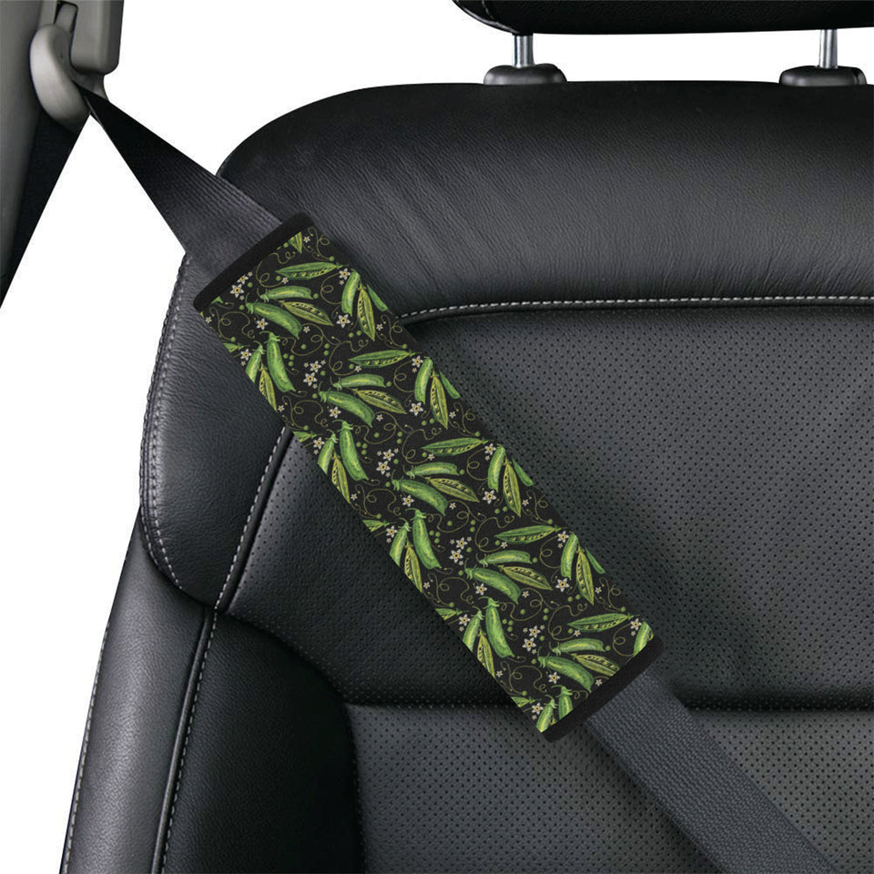 Green Peas Pattern Print Design 02 Car Seat Belt Cover