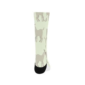 Little young goat pattern Crew Socks